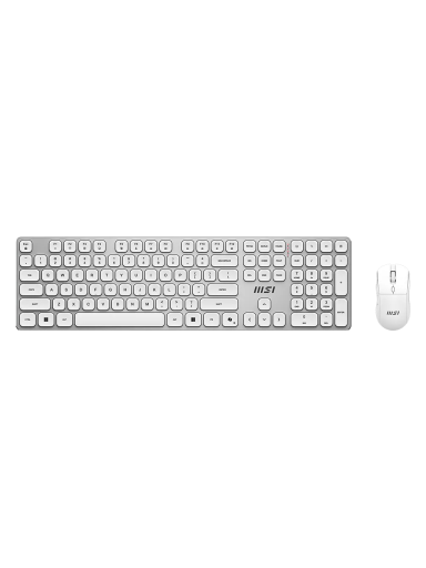MSI FORGE K210 WIRELESS COMBO WHITE US | Keyboard and Mouse Set | Wireless | Mouse included | US | White MSI FORGE K210 WIRELESS COMBO WHITE US | Keyboard and Mouse Set | Wireless | Mouse included | US | White