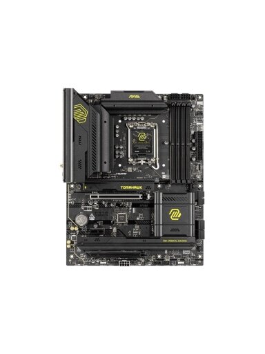 MSI MAG B860 TOMAHAWK WIFI | Processor family Intel | Processor socket LGA1851 | DDR5 | Supported hard disk drive interfaces SATA, M.2 | Number of SATA connectors 4 MSI MAG B860 TOMAHAWK WIFI | Processor family Intel | Processor socket LGA1851 | DDR5 | Supported hard disk drive interfaces SATA, M.2 | Number of SATA connectors 4