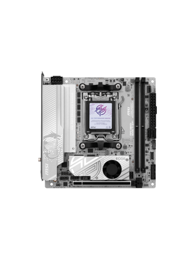 MSI MPG B850I EDGE TI WIFI | Processor family AMD B850 | Processor socket AM5 | DDR5 | Supported hard disk drive interfaces SATA, M.2 | Number of SATA connectors 2 MSI MPG B850I EDGE TI WIFI | Processor family AMD B850 | Processor socket AM5 | DDR5 | Supported hard disk drive interfaces SATA, M.2 | Number of SATA connectors 2