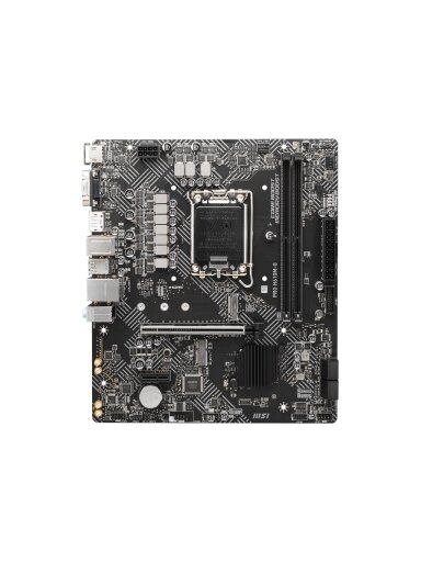 MSI | PRO H610M-G | Processor family Intel | Processor socket LGA1700 | DDR5 | Supported hard disk drive interfaces SATA, M.2 | Number of SATA connectors 4 MSI | PRO H610M-G | Processor family Intel | Processor socket LGA1700 | DDR5 | Supported hard disk drive interfaces SATA, M.2 | Number of SATA connectors 4
