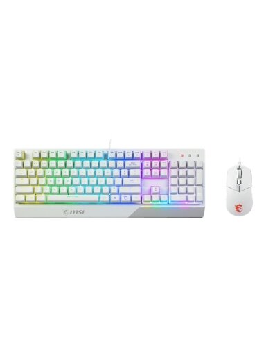 MSI | Vigor GK30 COMBO WHITE | Keyboard and Mouse Set | Wired | Mouse included | US | White