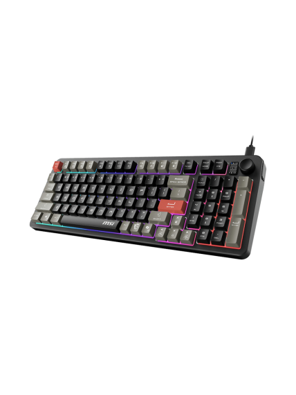 MSI FORGE GK110 US | Gaming keyboard | Wired | US | Membrane | Black 1 MSI FORGE GK110 US | Gaming keyboard | Wired | US | Membrane | Black 1
