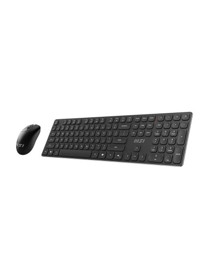 MSI | FORGE K210 | Keyboard and Mouse Set | Wireless | Mouse included | US | Scissor | Black
