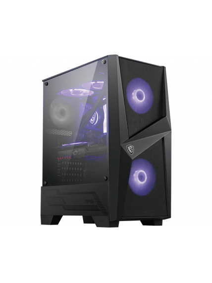 MSI MAG FORGE 100M PC Case, Mid-Tower, USB 3.2, Black | MSI | MAG FORGE 100M | Black | ATX MSI MAG FORGE 100M PC Case, Mid-Tower, USB 3.2, Black | MSI | MAG FORGE 100M | Black | ATX