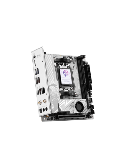 MSI MPG B850I EDGE TI WIFI | Processor family AMD B850 | Processor socket AM5 | DDR5 | Supported hard disk drive interfaces SATA, M.2 | Number of SATA connectors 2 2
