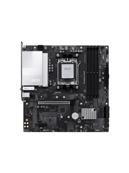 MSI PRO B840M-P WIFI6E | Processor family AMD | Processor socket AM5 | DDR5 | Supported hard disk drive interfaces SATA, M.2 | Number of SATA connectors 4 1