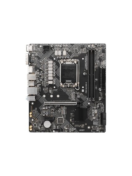 MSI | PRO H610M-G | Processor family Intel | Processor socket LGA1700 | DDR5 | Supported hard disk drive interfaces SATA, M.2 | Number of SATA connectors 4