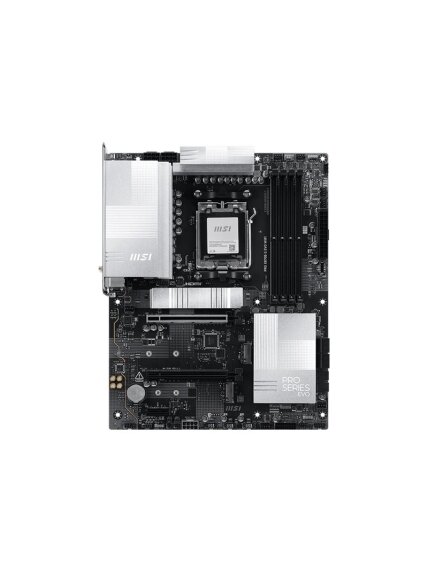 MSI PRO X870E-S EVO WIFI | Processor family AMD | Processor socket AM5 | DDR5 | Supported hard disk drive interfaces SATA, M.2 | Number of SATA connectors 4 MSI PRO X870E-S EVO WIFI | Processor family AMD | Processor socket AM5 | DDR5 | Supported hard disk drive interfaces SATA, M.2 | Number of SATA connectors 4