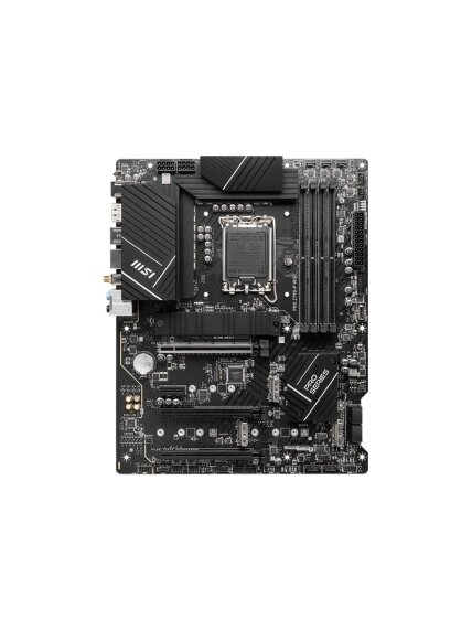 MSI | PRO Z790-P WIFI | Processor family Intel | Processor socket  LGA1700 | DDR5 DIMM | Memory slots 4 | Supported hard disk drive interfaces SATA, M.2 | Number of SATA connectors 6 | Chipset Intel Z790 | ATX
