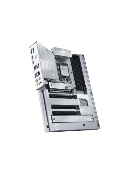 MSI PRO Z890-S WIFI PZ | Processor family Intel | Processor socket LGA1851 | DDR5 | Supported hard disk drive interfaces SATA, M.2 | Number of SATA connectors 4 2