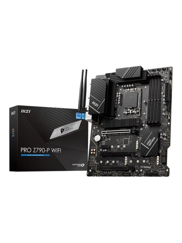 MSI | PRO Z790-P WIFI | Processor family Intel | Processor socket  LGA1700 | DDR5 DIMM | Memory slots 4 | Supported hard disk drive interfaces SATA, M.2 | Number of SATA connectors 6 | Chipset Intel Z790 | ATX 3