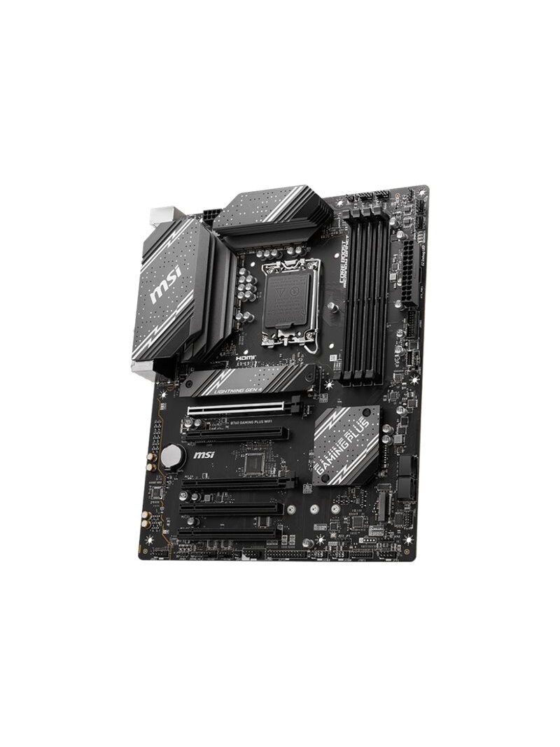 MSI | B760 GAMING PLUS WIFI | Processor family Intel | Processor socket LGA1700 | DDR5 | Memory slots 4 | Supported hard disk drive interfaces SATA, M.2 | Number of SATA connectors 4 | Chipset Intel B760 | ATX 1 MSI | B760 GAMING PLUS WIFI | Processor family Intel | Processor socket LGA1700 | DDR5 | Memory slots 4 | Supported hard disk drive interfaces SATA, M.2 | Number of SATA connectors 4 | Chipset Intel B760 | ATX 1