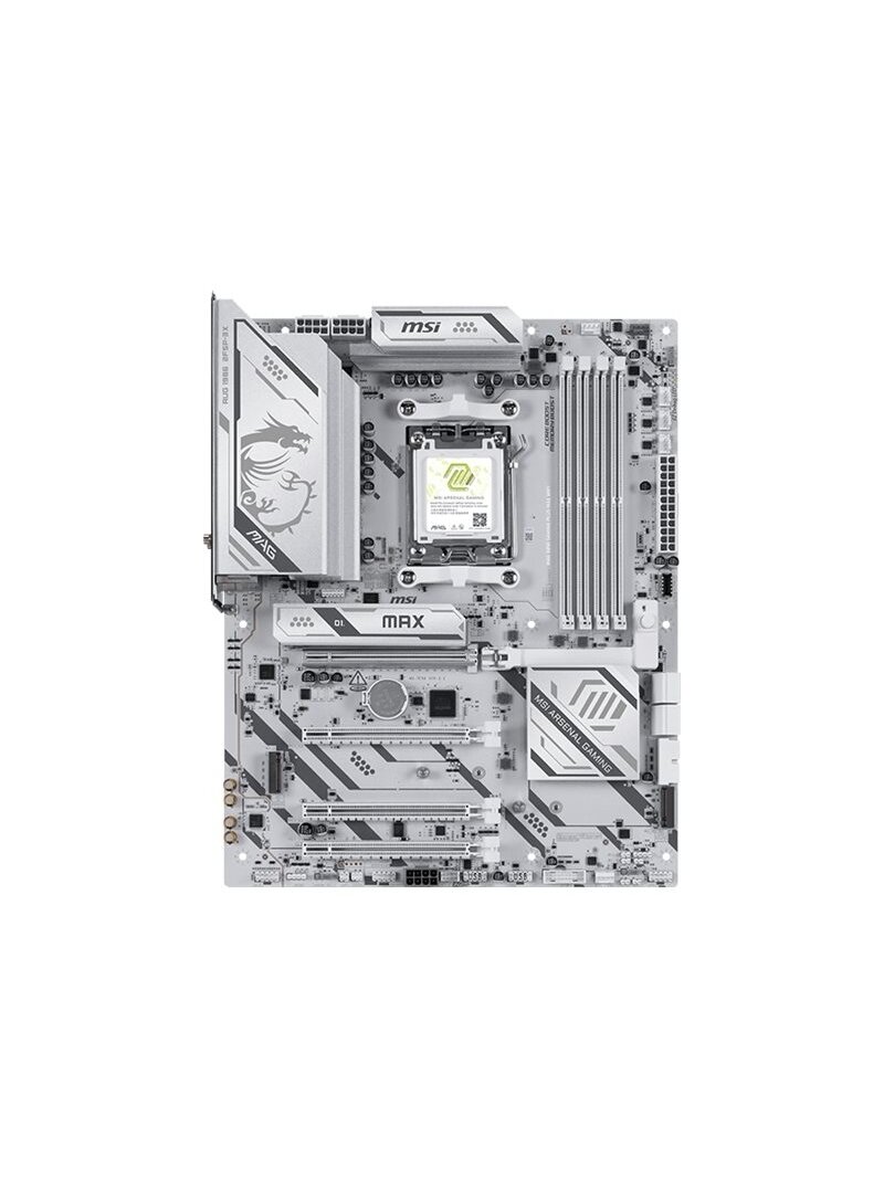 MSI MAG B850 GAMING PLUS MAX WIFI | Processor family AMD | Processor socket AM5 | DDR5 | Supported hard disk drive interfaces SATA, M.2 | Number of SATA connectors 4