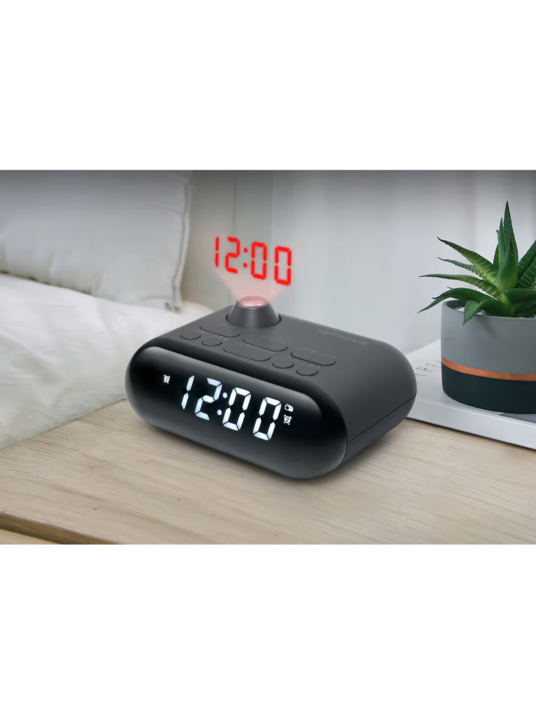 Muse Clock Radio With Projection | M-179 P | FM radio 4 Muse Clock Radio With Projection | M-179 P | FM radio 4