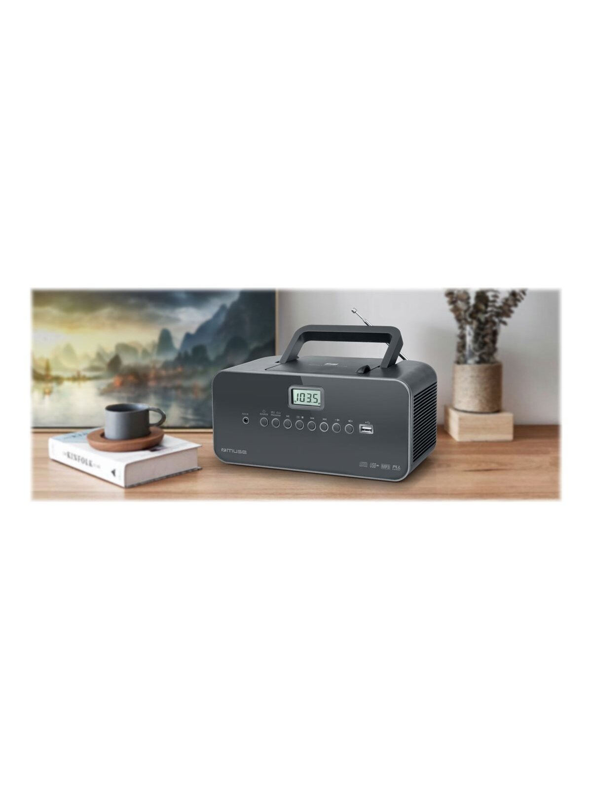 Muse | Portable radio | M-28DG | AUX in | Grey 2