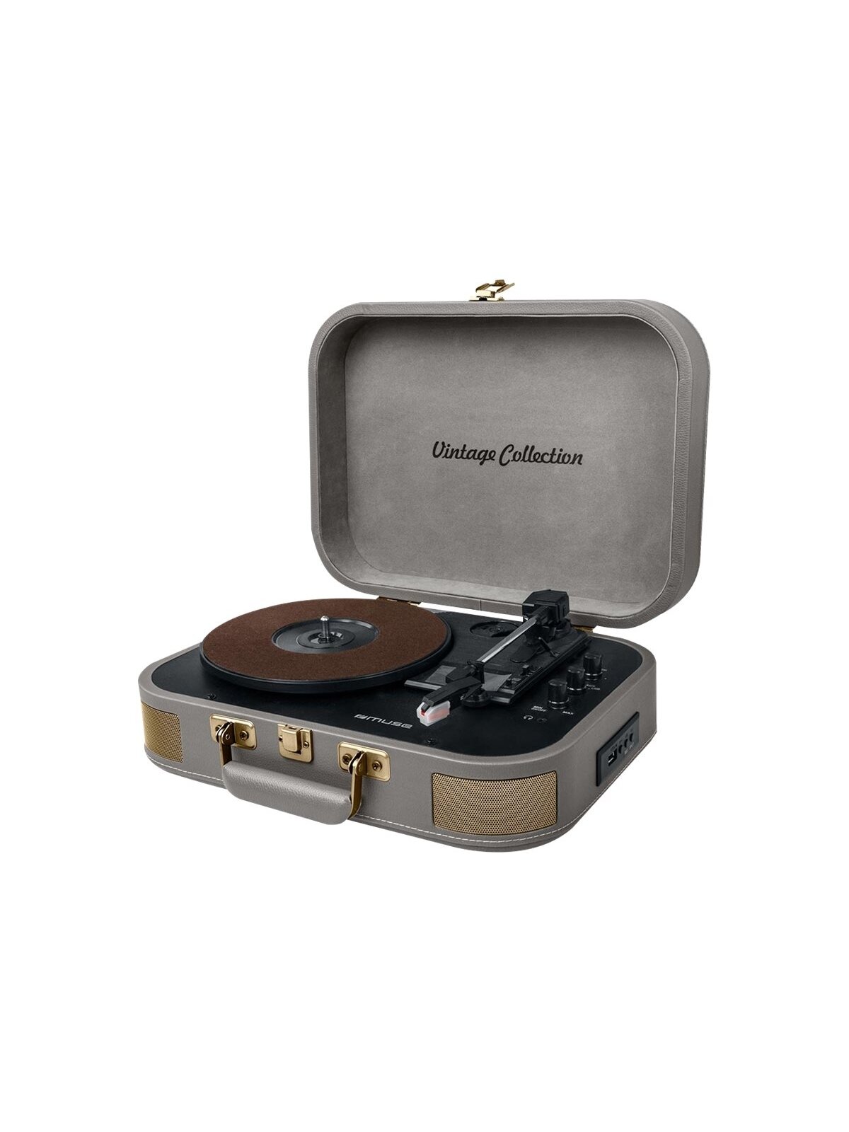 Muse | Turntable Stereo System | MT-201 BTG | Grey | USB port | AUX in