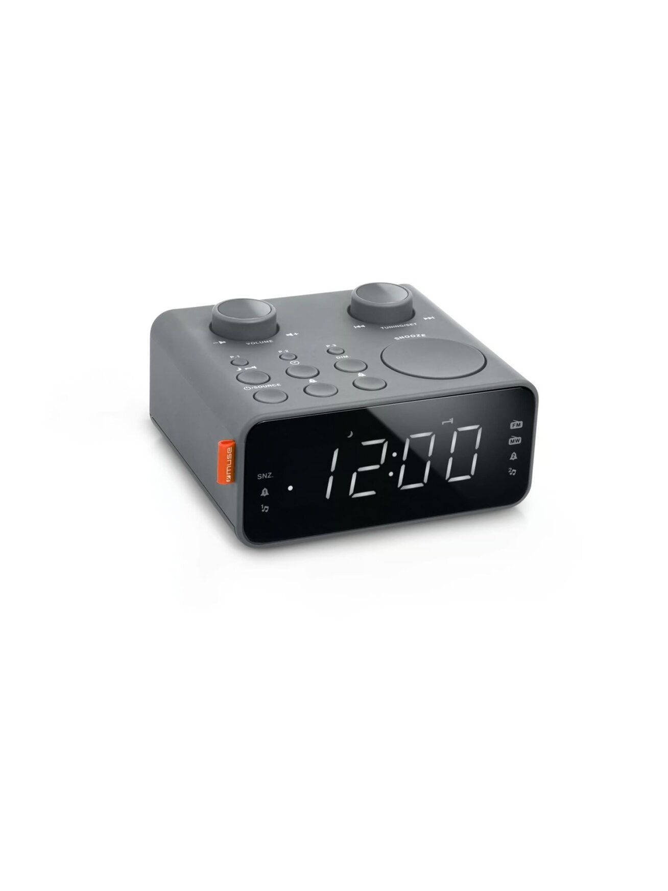 Muse Dual Alarm Clock Radio | M-17 LG | Alarm function | AUX in Muse Dual Alarm Clock Radio | M-17 LG | Alarm function | AUX in