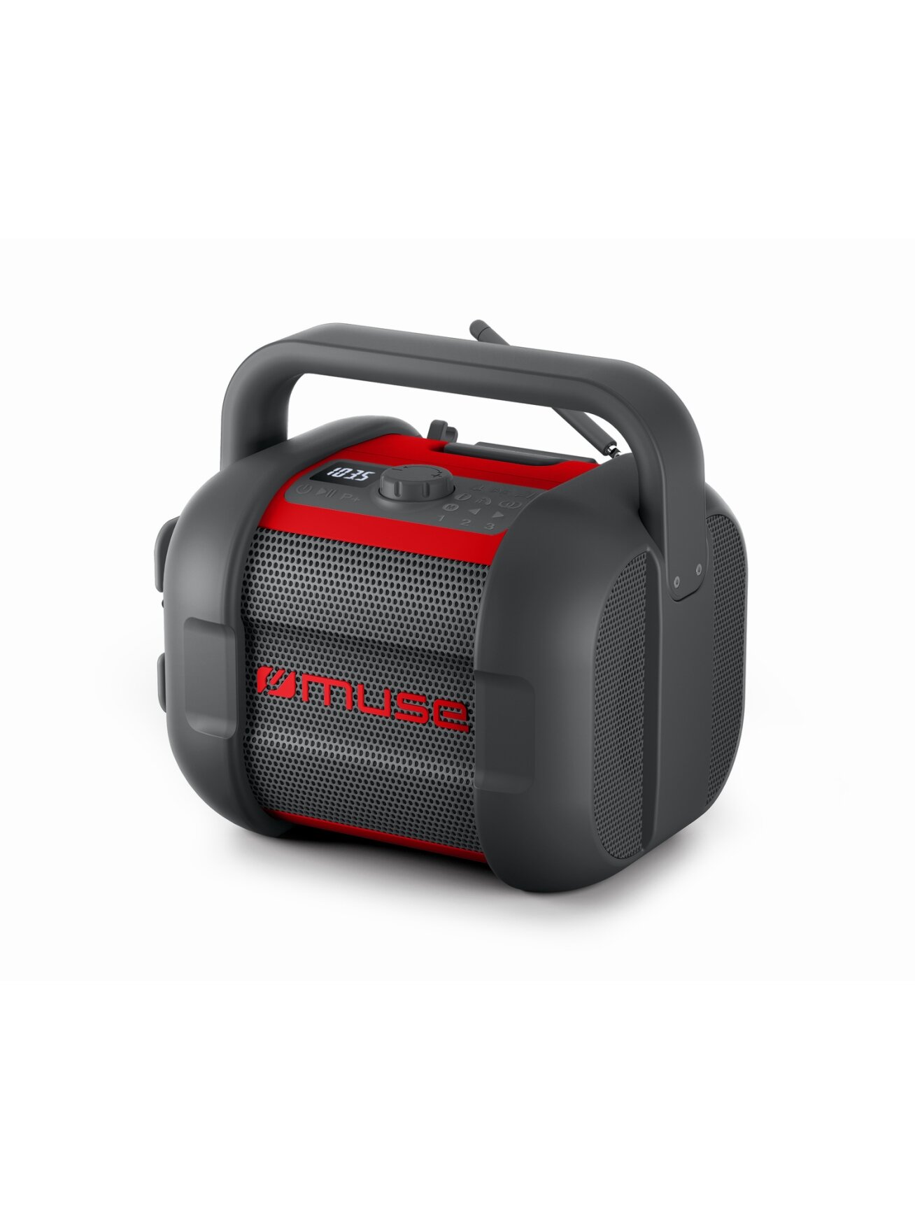 Muse | Jobsite Radio | M-968 BTR | 40 W | Waterproof | Bluetooth | Black/Red | NFC features | Portable | Wireless connection Muse | Jobsite Radio | M-968 BTR | 40 W | Waterproof | Bluetooth | Black/Red | NFC features | Portable | Wireless connection