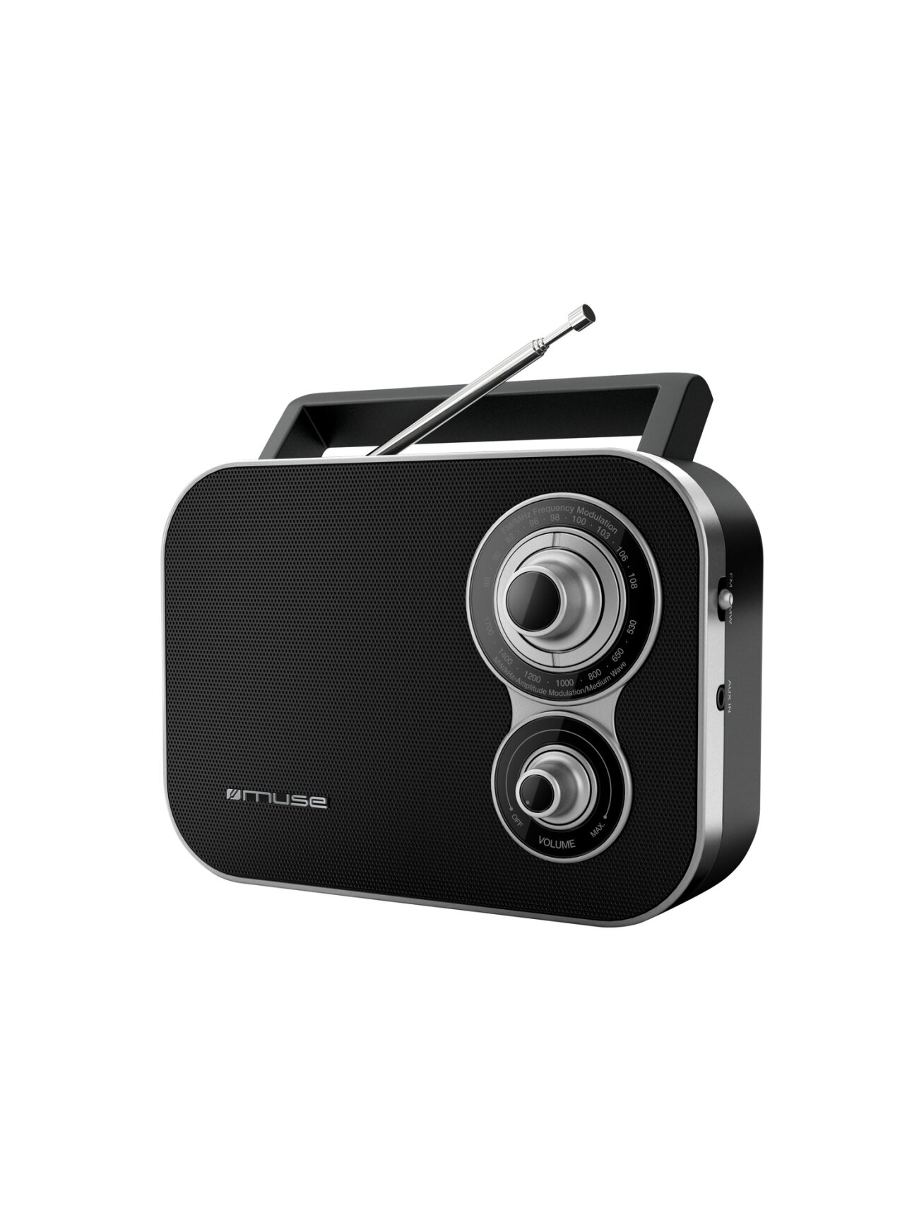 Muse | M-051R | 2-band portable radio | Black Muse | M-051R | 2-band portable radio | Black