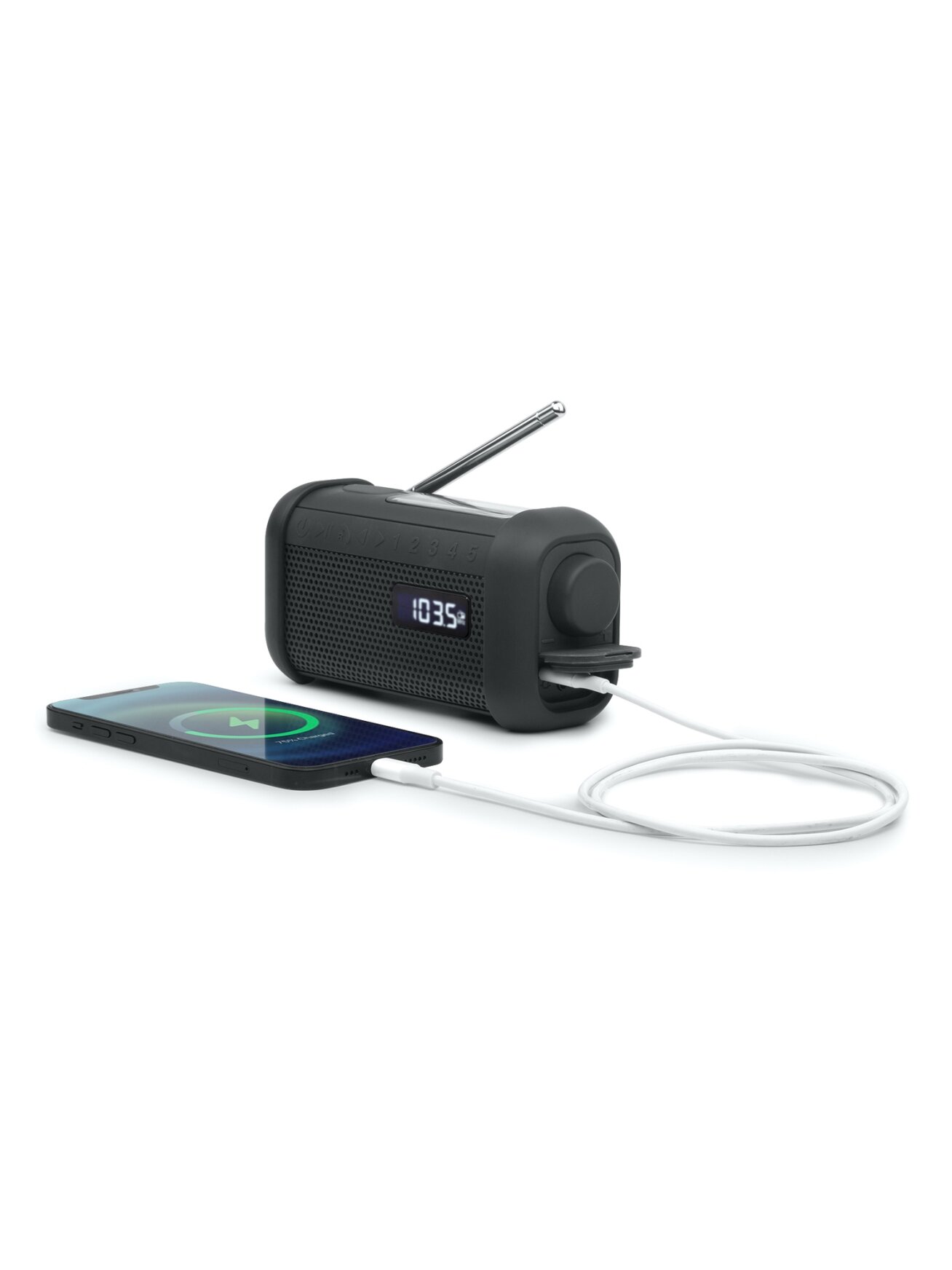 Muse | Portable Solar Radio with Crank and Flashlight | MH-08 MB | AUX in | Bluetooth | FM radio 5 Muse | Portable Solar Radio with Crank and Flashlight | MH-08 MB | AUX in | Bluetooth | FM radio 5
