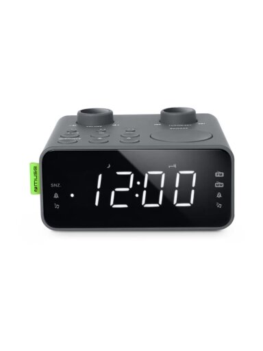 Muse Dual Alarm Clock Radio | M-17 LG | Alarm function | AUX in