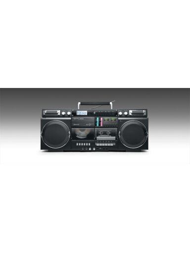 Muse | Ghetto Blasters | M-380 GB | AUX in | Bluetooth | Cassette deck | CD player | Black