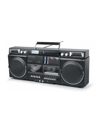 Muse | Ghetto Blasters | M-380 GB | AUX in | Bluetooth | Cassette deck | CD player | Black