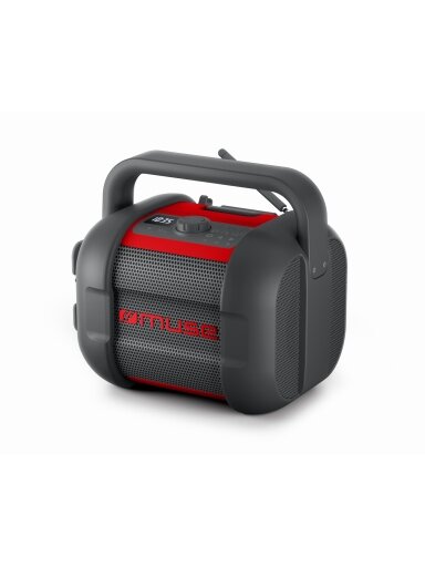 Muse | Jobsite Radio | M-968 BTR | 40 W | Waterproof | Bluetooth | Black/Red | NFC features | Portable | Wireless connection