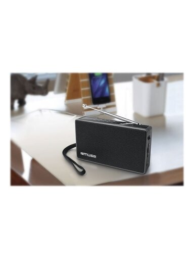 Muse | M-030R | 2-band portable radio | Black
