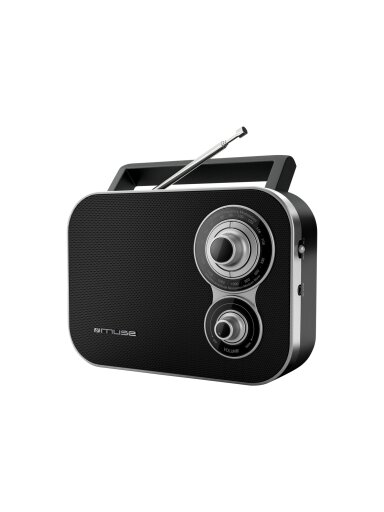 Muse | M-051R | 2-band portable radio | Black