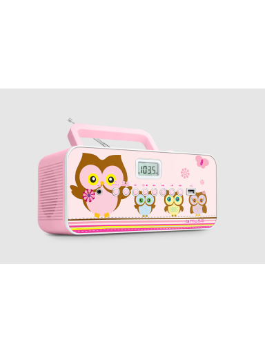 Muse | M-29KP | Portable radio CD/MP3 player with USB | 30 W | Pink/Image