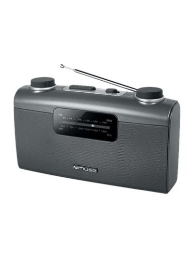 Muse | Portable radio | M-058R | AUX in | Black