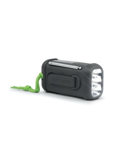 Muse | Portable Solar Radio with Crank and Flashlight | MH-08 MB | AUX in | Bluetooth | FM radio