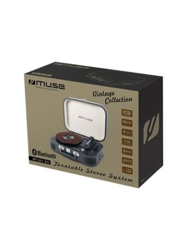Muse | Turntable Stereo System | MT-201 DG | USB port | AUX in Muse | Turntable Stereo System | MT-201 DG | USB port | AUX in