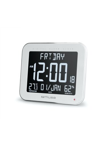 Muse | Wall Clock with Alarm Function | M-090 WMC | White