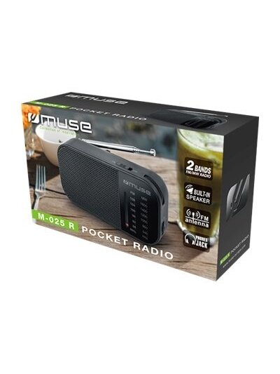 Muse | M-025 R | Portable radio | Black 1