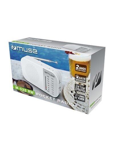 Muse | M-025 RW | Portable radio | White 3