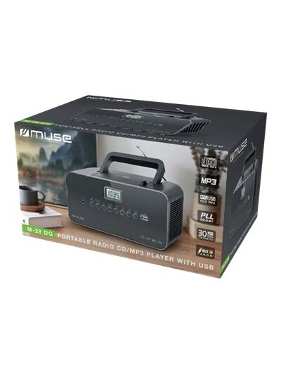 Muse | Portable radio | M-28DG | AUX in | Grey 1