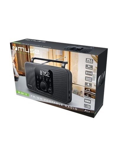 Muse | Radio | M-091R | Alarm function | AUX in | Black 1 Muse | Radio | M-091R | Alarm function | AUX in | Black 1