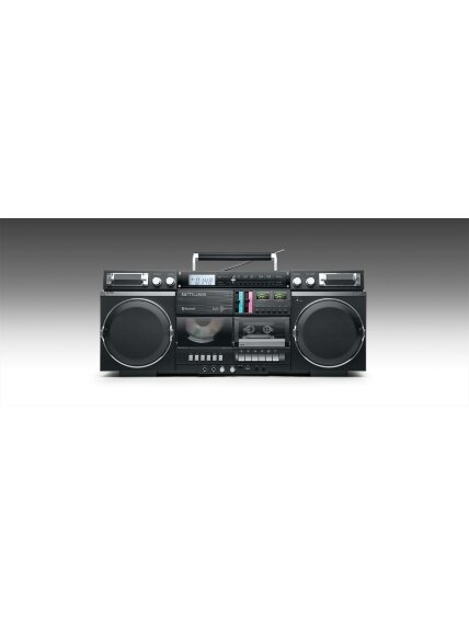 Muse | Ghetto Blasters | M-380 GB | AUX in | Bluetooth | Cassette deck | CD player | Black 1