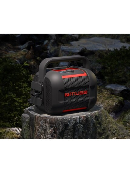 Muse | Jobsite Radio | M-968 BTR | 40 W | Waterproof | Bluetooth | Black/Red | NFC features | Portable | Wireless connection 2 Muse | Jobsite Radio | M-968 BTR | 40 W | Waterproof | Bluetooth | Black/Red | NFC features | Portable | Wireless connection 2