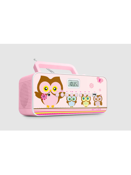 Muse | M-29KP | Portable radio CD/MP3 player with USB | 30 W | Pink/Image 1