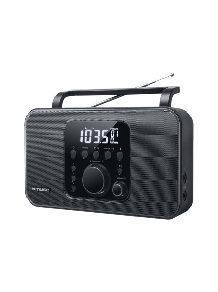 Muse | Radio | M-091R | Alarm function | AUX in | Black Muse | Radio | M-091R | Alarm function | AUX in | Black