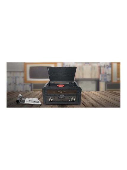 Muse | Turntable micro system | MT-115W | USB port | AUX in | CD player | FM radio | Wireless connection 4 Muse | Turntable micro system | MT-115W | USB port | AUX in | CD player | FM radio | Wireless connection 4