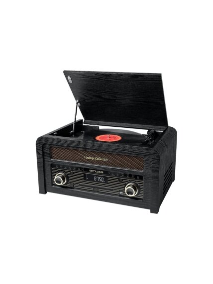 Muse | Turntable micro system | MT-115W | USB port | AUX in | CD player | FM radio | Wireless connection