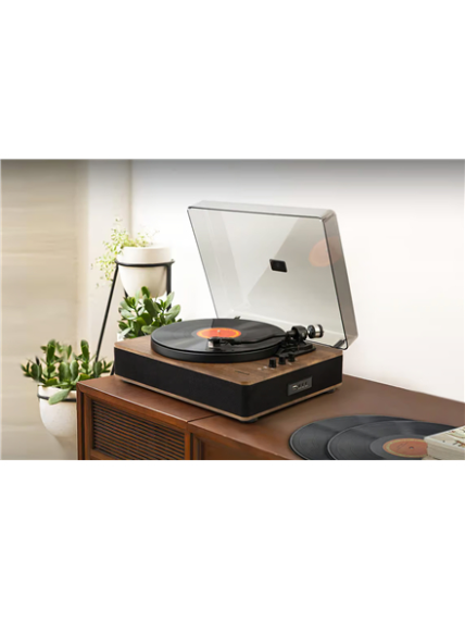 Muse Turntable Stereo System with Bluetooth Out | MT-107 BTO | 2x5 W | Bluetooth | Black/Brown 4 Muse Turntable Stereo System with Bluetooth Out | MT-107 BTO | 2x5 W | Bluetooth | Black/Brown 4