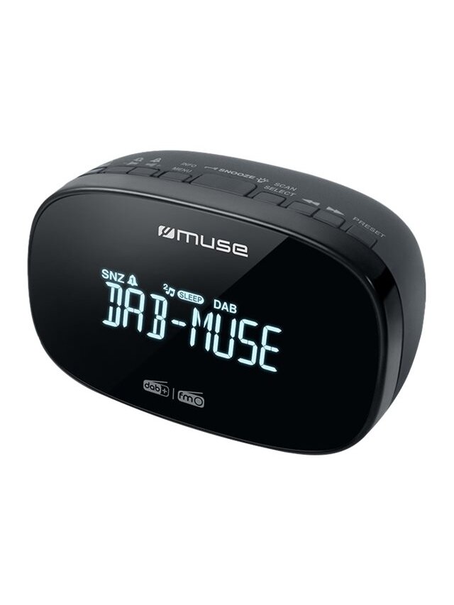 Muse | DAB+/FM Dual Alarm Clock Radio | M-150 CDB | Alarm function | AUX in | Black Muse | DAB+/FM Dual Alarm Clock Radio | M-150 CDB | Alarm function | AUX in | Black