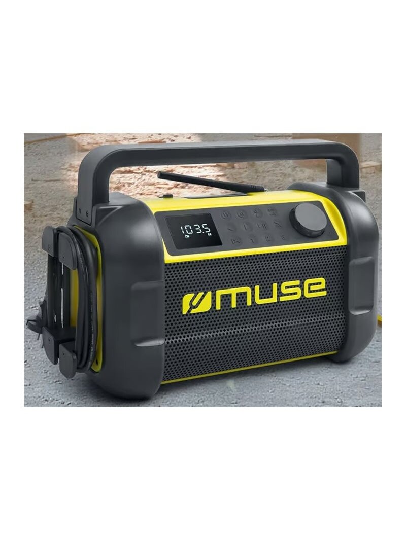 Muse | M-928 BTY | Jobsite Radio speaker | Waterproof | Bluetooth | Black/Yellow | Portable | Wireless connection
