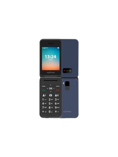 myPhone Flip | LTE | Navy Blue | 2.8 " | TFT | 48 MB | 128 MB | 3G | Bluetooth | 2.1 | USB version Type-C | Built-in camera | Main camera resolution 1.3 MP | 1000 mAh myPhone Flip | LTE | Navy Blue | 2.8 " | TFT | 48 MB | 128 MB | 3G | Bluetooth | 2.1 | USB version Type-C | Built-in camera | Main camera resolution 1.3 MP | 1000 mAh