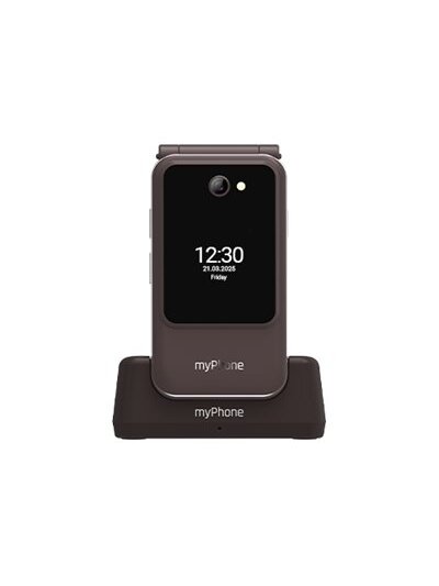 myPhone Harmony LTE Praline Collection | Brown | 2.8+1.44 " | IPS | 48 MB | 128 MB | Single SIM | MicroSD | 3G | Bluetooth | 5.1 | Main camera resolution 2 MP | 1300 mAh